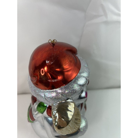 Snowman Christmas Ornament -Mercury Glass - Large 9” Tall - Picture 6 of 9
